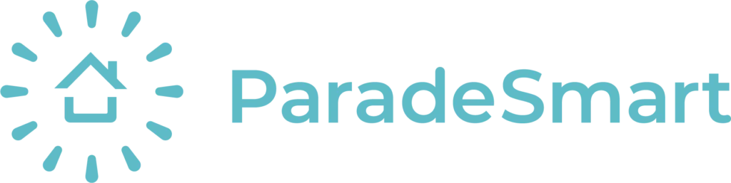 ParadeSmart logo horizontal blue soft